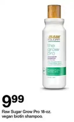 Target Raw Sugar Grow Pro vegan biotin shampoo offer