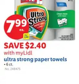 Lidl ultra strong paper towels offer