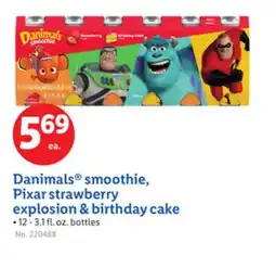 Lidl Danimals smoothie, Pixar strawberry explosion & birthday cake offer