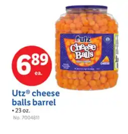 Lidl Utz cheese balls barrel offer