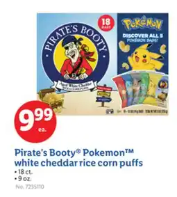 Lidl Pirate's Booty Pokemon white cheddar rice corn puffs offer