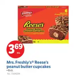 Lidl Mrs. Freshly's Reese's peanut butter cupcakes offer