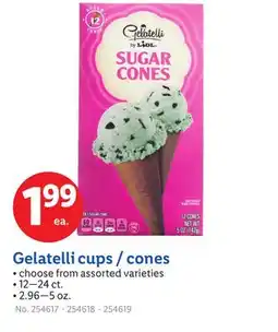 Lidl Gelatelli cups/cones offer