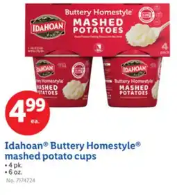 Lidl Idahoan Buttery Homestyle mashed potato cups offer