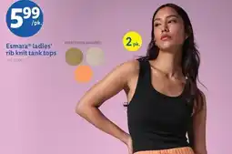 Lidl Esmara ladies' rib knit tank tops offer