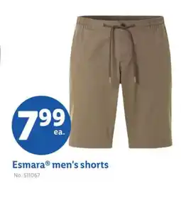 Lidl Esmara men's shorts offer