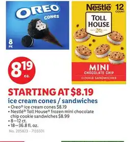 Lidl ice cream cones / sandwiches offer