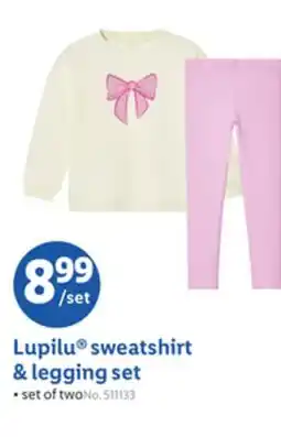 Lidl Lupilu sweatshirt & legging set offer