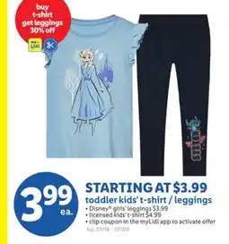 Lidl toddler kids't-shirt/leggings offer