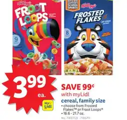 Lidl cereal, family size offer