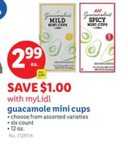 Lidl guacamole mini cups offer