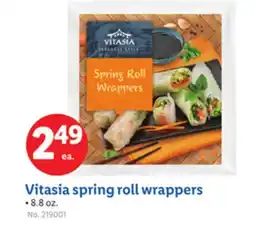 Lidl Vitasia spring roll wrappers offer
