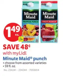 Lidl Minute Maid punch offer