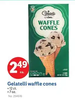 Lidl Gelatelli waffle cones offer
