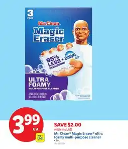 Lidl Mr. Clean Magic Eraser ultra foamy multi-purpose cleaner offer