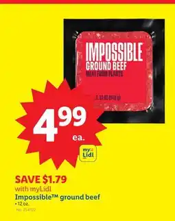 Lidl Impossible ground beef offer