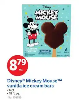 Lidl Disney Mickey Mouse vanilla ice cream bars offer