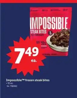 Lidl Impossible frozen steak bites offer