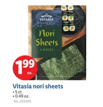 Lidl Vitasia nori sheets offer