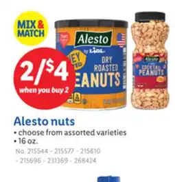 Lidl Alesto nuts offer