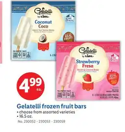 Lidl Gelatelli frozen fruit bars offer