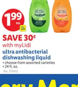 Lidl ultra antibacterial dishwashing liquid offer
