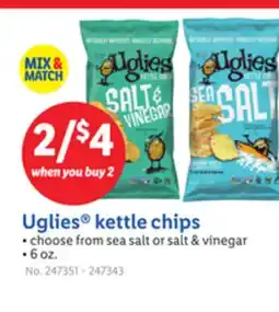 Lidl Uglies kettle chips offer