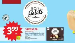 Lidl Bon Gelati frozen mini mix dairy dessert bars, classic offer