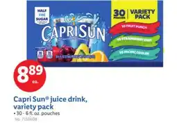 Lidl Capri Sun juice drink, variety pack offer