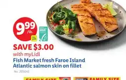 Lidl Fish Market fresh Faroe Island Atlantic salmon skin on fillet offer