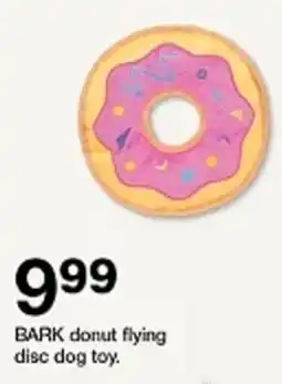 Target BARK donut flying disc dog toy offer