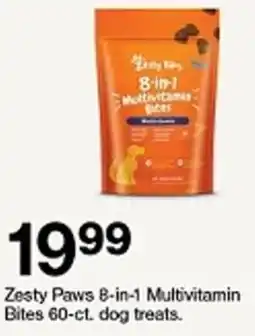 Target Zesty Paws Multivitamin Bites dog treats offer