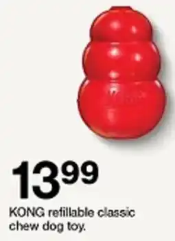 Target KONG refillable classic chew dog toy offer