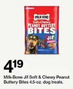 Target Milk-Bone Jif Soft & Chewy Peanut Buttery Bites dog treats offer