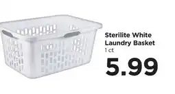 Food 4 Less Sterilite White Laundry Basket offer