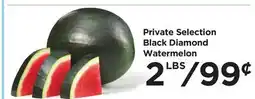Food 4 Less Private Selection Black Diamond Watermelon offer
