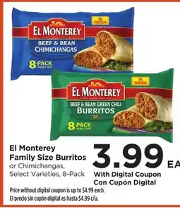 Food 4 Less El Monterey Family Size Burritos offer