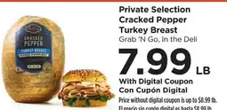 Food 4 Less Private Selection Cracked Pepper Turkey Breast offer
