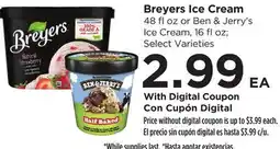 Food 4 Less Breyers Ice Cream offer