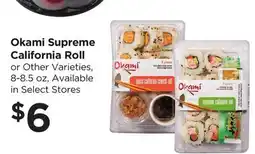 Food 4 Less Okami Supreme California Roll offer