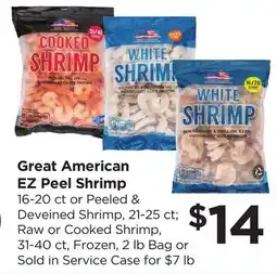 Food 4 Less Great American EZ Peel Shrimp offer