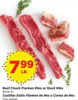 Food 4 Less Beef Chuck Flanken Ribs or Short Ribs offer