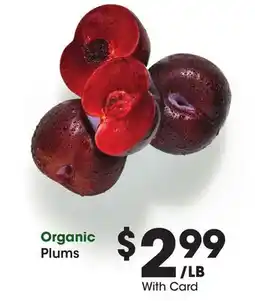 Ralphs Organic Plums offer
