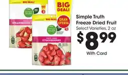 Ralphs Simple Truth Freeze Dried Fruit offer