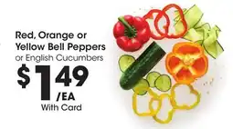 Ralphs Red, Orange or Yellow Bell Peppers offer