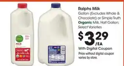 Ralphs Ralphs Milk offer
