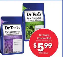 Ralphs Dr. Teal's Epsom Salt offer