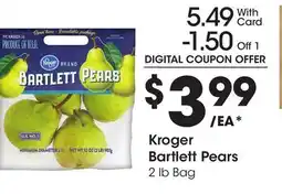 Ralphs Kroger Bartlett Pears offer