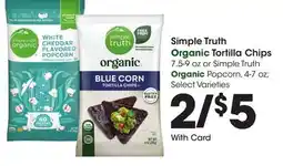 Ralphs Simple Truth Organic Tortilla Chips offer