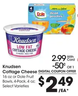 Ralphs Knudsen Cottage Cheese offer